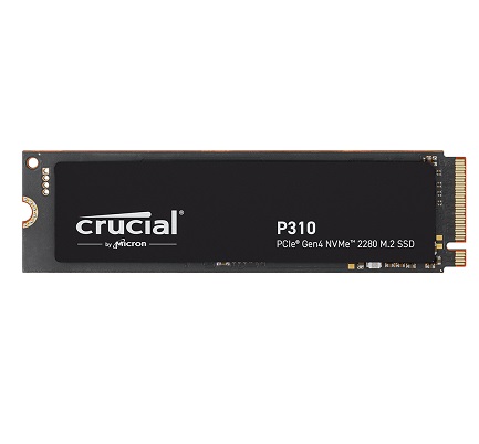 כונן אחסון פלאש קרושיאל Crucial CT4000P310SSD8 P310 4TB PCIe Gen4 NVMe 2280 M.2 SSD Read 7100MB/s Write 6000MB/s 800TBW